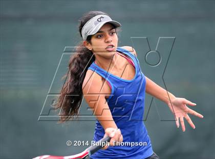 Thumbnail 3 in Saint Francis vs Rocklin (CIF NorCal  Regional Girls Tennis Championships) photogallery.