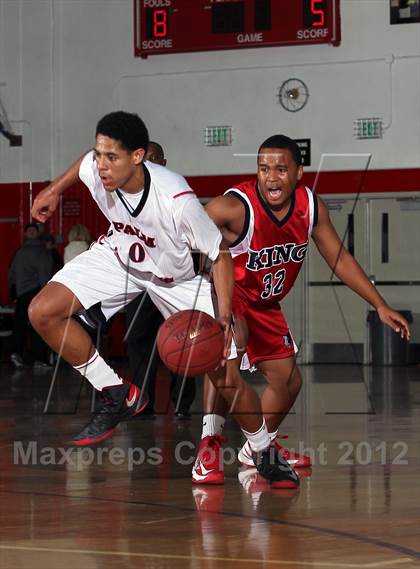 Thumbnail 1 in King [Dr. Martin Luther] vs Palm Springs (MaxPreps Holiday Classic) photogallery.