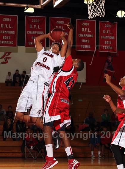 Thumbnail 1 in King [Dr. Martin Luther] vs Palm Springs (MaxPreps Holiday Classic) photogallery.