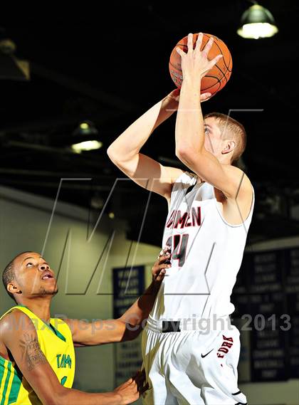 Thumbnail 1 in American Fork vs. Tampa Catholic (MaxPreps Holiday Classic) photogallery.