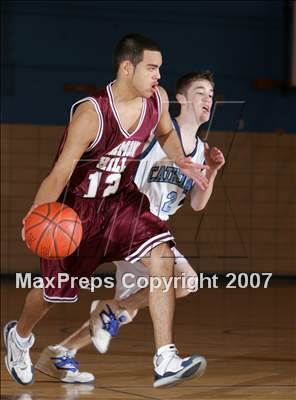 Thumbnail 2 in Cathedral Prep vs Richmond Hill (2nd Annual Queens Jam Christmas Classic) photogallery.