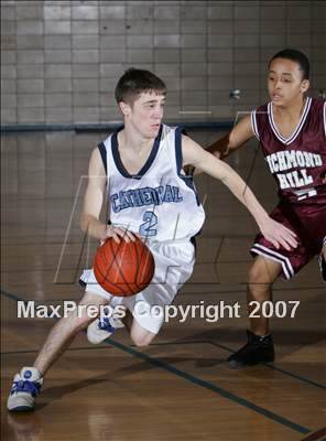 Thumbnail 2 in Cathedral Prep vs Richmond Hill (2nd Annual Queens Jam Christmas Classic) photogallery.