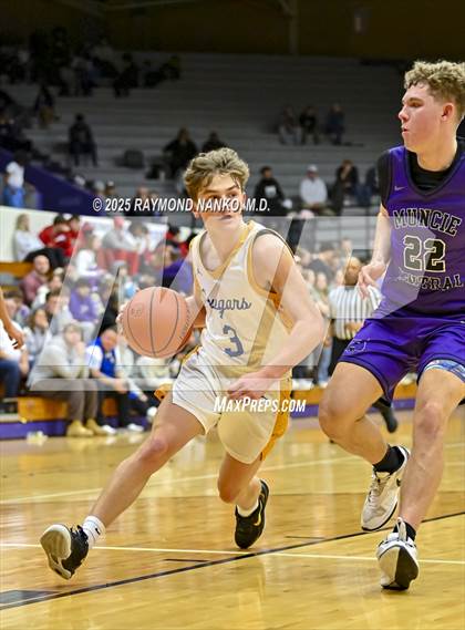 Thumbnail 1 in Greenfield-Central @ Muncie Central (IHSAA 4A Section 9 Semifinal)  photogallery.