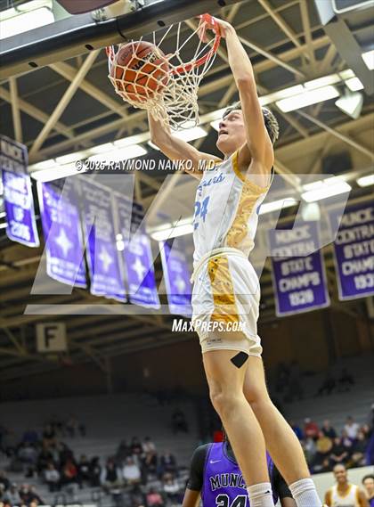 Thumbnail 2 in Greenfield-Central @ Muncie Central (IHSAA 4A Section 9 Semifinal)  photogallery.