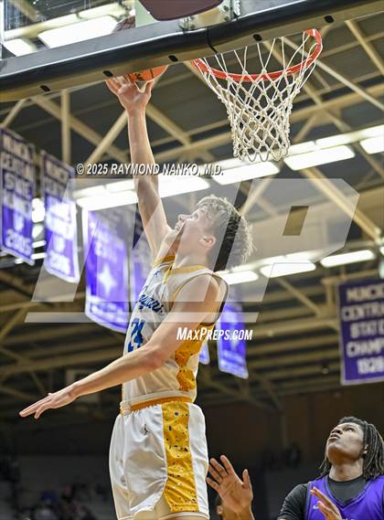 Thumbnail 3 in Greenfield-Central @ Muncie Central (IHSAA 4A Section 9 Semifinal)  photogallery.