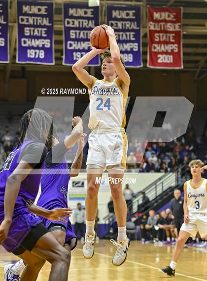 Thumbnail 1 in Greenfield-Central @ Muncie Central (IHSAA 4A Section 9 Semifinal)  photogallery.