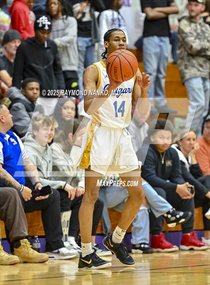 Thumbnail 2 in Greenfield-Central @ Muncie Central (IHSAA 4A Section 9 Semifinal)  photogallery.