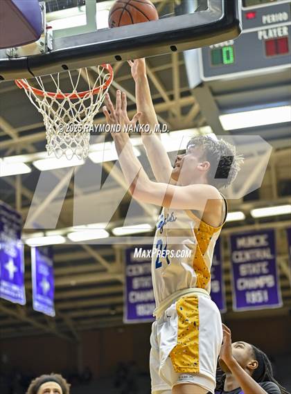 Thumbnail 1 in Greenfield-Central @ Muncie Central (IHSAA 4A Section 9 Semifinal)  photogallery.