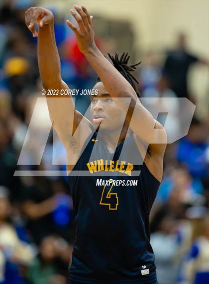 Thumbnail 3 in Wheeler vs McEachern (GHSA 7A Elite 8 Playoff) photogallery.