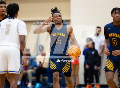 Thumbnail 3 in Wheeler vs McEachern (GHSA 7A Elite 8 Playoff) photogallery.