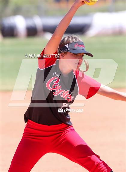 Thumbnail 2 in Combs vs. Salpointe Catholic (Chandler Prep Softball Classic)  photogallery.