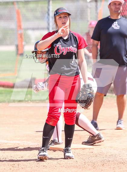 Thumbnail 2 in Combs vs. Salpointe Catholic (Chandler Prep Softball Classic)  photogallery.