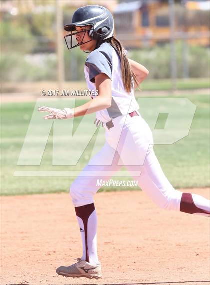 Thumbnail 1 in Combs vs. Salpointe Catholic (Chandler Prep Softball Classic)  photogallery.