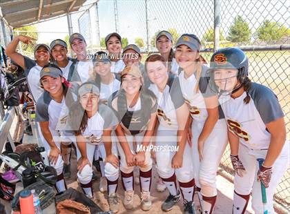 Thumbnail 1 in Combs vs. Salpointe Catholic (Chandler Prep Softball Classic)  photogallery.