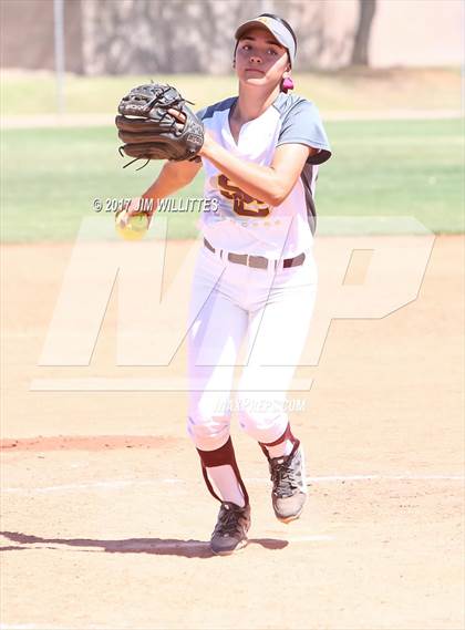 Thumbnail 3 in Combs vs. Salpointe Catholic (Chandler Prep Softball Classic)  photogallery.