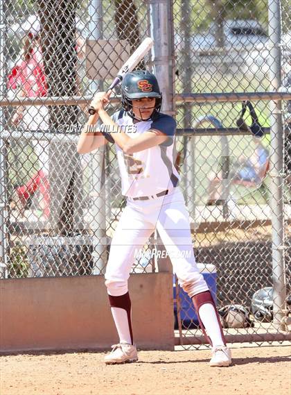Thumbnail 2 in Combs vs. Salpointe Catholic (Chandler Prep Softball Classic)  photogallery.