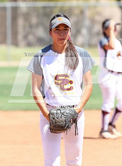 Thumbnail 2 in Combs vs. Salpointe Catholic (Chandler Prep Softball Classic)  photogallery.