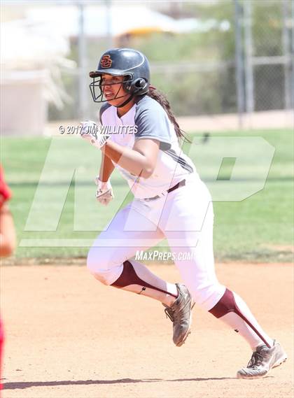 Thumbnail 1 in Combs vs. Salpointe Catholic (Chandler Prep Softball Classic)  photogallery.