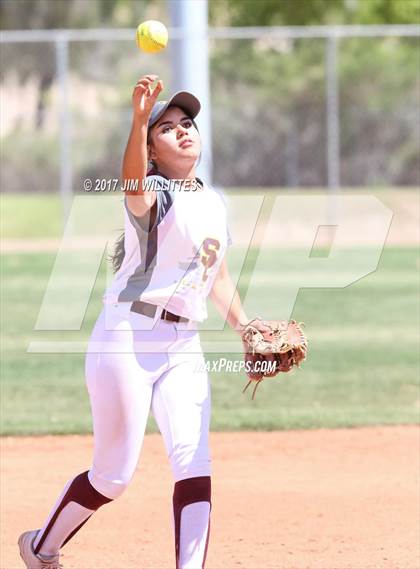 Thumbnail 3 in Combs vs. Salpointe Catholic (Chandler Prep Softball Classic)  photogallery.