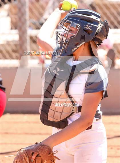 Thumbnail 3 in Combs vs. Salpointe Catholic (Chandler Prep Softball Classic)  photogallery.