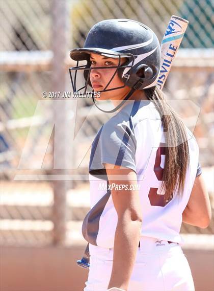 Thumbnail 3 in Combs vs. Salpointe Catholic (Chandler Prep Softball Classic)  photogallery.