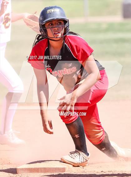 Thumbnail 2 in Combs vs. Salpointe Catholic (Chandler Prep Softball Classic)  photogallery.