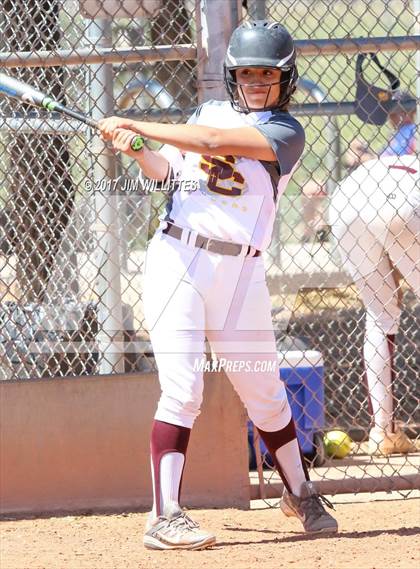 Thumbnail 2 in Combs vs. Salpointe Catholic (Chandler Prep Softball Classic)  photogallery.