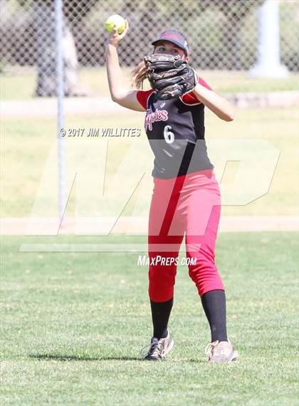 Thumbnail 1 in Combs vs. Salpointe Catholic (Chandler Prep Softball Classic)  photogallery.