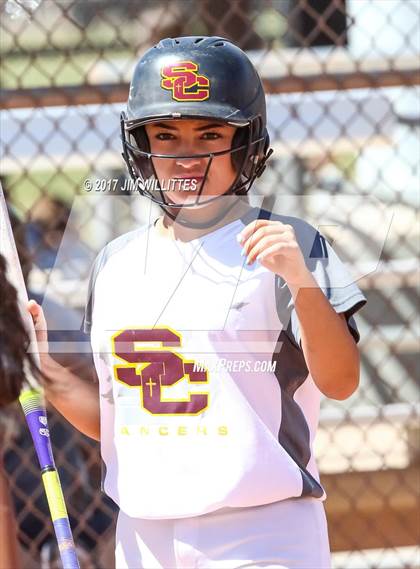 Thumbnail 2 in Combs vs. Salpointe Catholic (Chandler Prep Softball Classic)  photogallery.