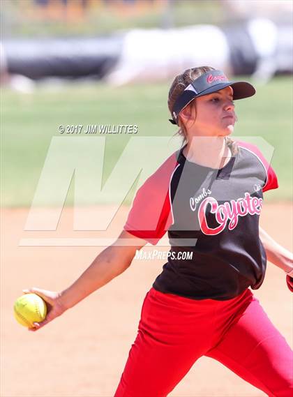 Thumbnail 3 in Combs vs. Salpointe Catholic (Chandler Prep Softball Classic)  photogallery.