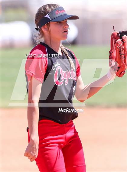 Thumbnail 1 in Combs vs. Salpointe Catholic (Chandler Prep Softball Classic)  photogallery.