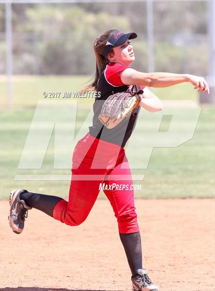 Thumbnail 1 in Combs vs. Salpointe Catholic (Chandler Prep Softball Classic)  photogallery.