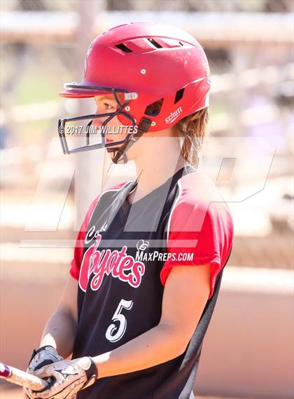 Thumbnail 3 in Combs vs. Salpointe Catholic (Chandler Prep Softball Classic)  photogallery.