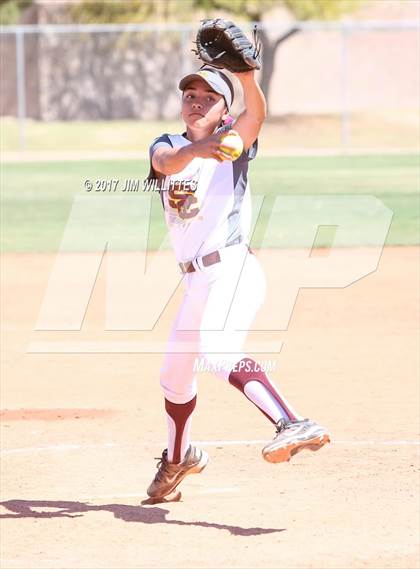 Thumbnail 1 in Combs vs. Salpointe Catholic (Chandler Prep Softball Classic)  photogallery.