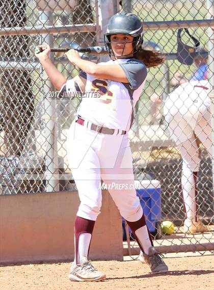 Thumbnail 3 in Combs vs. Salpointe Catholic (Chandler Prep Softball Classic)  photogallery.