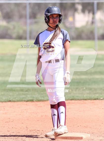 Thumbnail 2 in Combs vs. Salpointe Catholic (Chandler Prep Softball Classic)  photogallery.