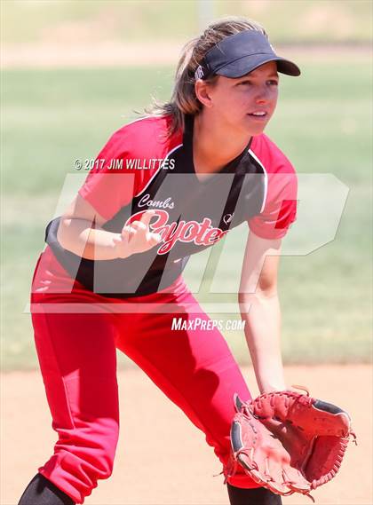 Thumbnail 3 in Combs vs. Salpointe Catholic (Chandler Prep Softball Classic)  photogallery.