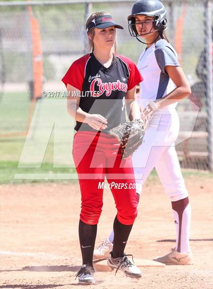 Thumbnail 2 in Combs vs. Salpointe Catholic (Chandler Prep Softball Classic)  photogallery.
