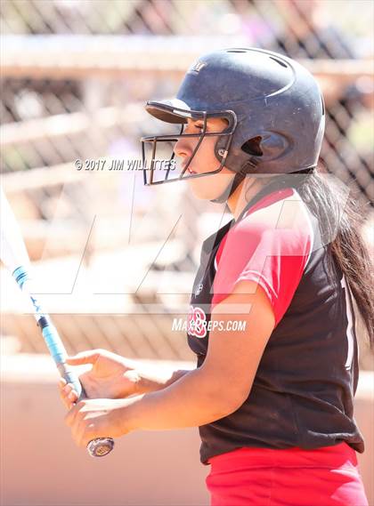 Thumbnail 1 in Combs vs. Salpointe Catholic (Chandler Prep Softball Classic)  photogallery.