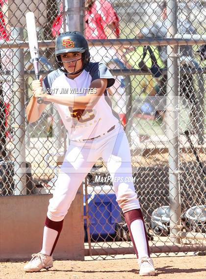 Thumbnail 3 in Combs vs. Salpointe Catholic (Chandler Prep Softball Classic)  photogallery.