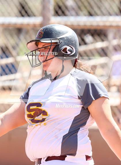 Thumbnail 3 in Combs vs. Salpointe Catholic (Chandler Prep Softball Classic)  photogallery.