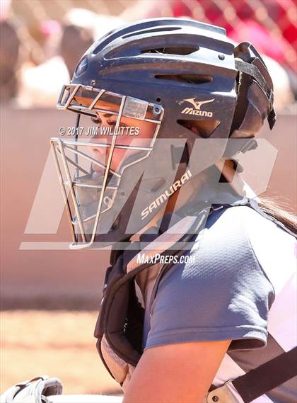 Thumbnail 1 in Combs vs. Salpointe Catholic (Chandler Prep Softball Classic)  photogallery.