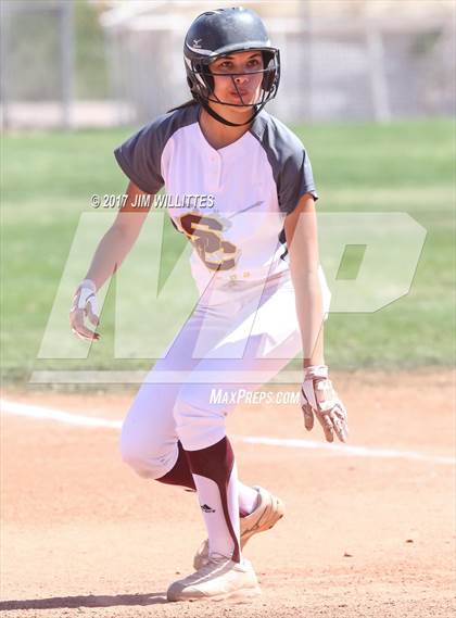 Thumbnail 1 in Combs vs. Salpointe Catholic (Chandler Prep Softball Classic)  photogallery.