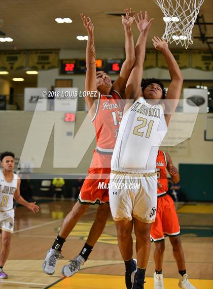 Thumbnail 2 in Poly vs. St. John Bosco (Classic at Damien) photogallery.