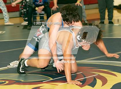 Thumbnail 2 in NCHSAA 4A West Wrestling Regional Championship photogallery.