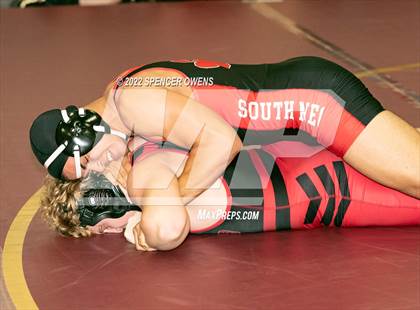 Thumbnail 2 in NCHSAA 4A West Wrestling Regional Championship photogallery.