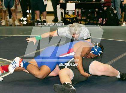 Thumbnail 2 in NCHSAA 4A West Wrestling Regional Championship photogallery.