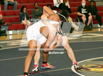 Thumbnail 2 in NCHSAA 4A West Wrestling Regional Championship photogallery.