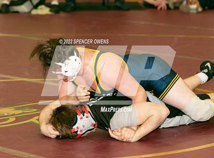Thumbnail 2 in NCHSAA 4A West Wrestling Regional Championship photogallery.