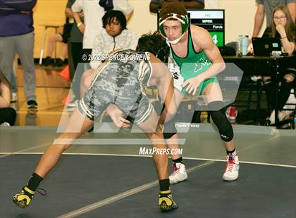 Thumbnail 3 in NCHSAA 4A West Wrestling Regional Championship photogallery.